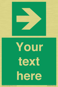 Custom Arrow Right Sign